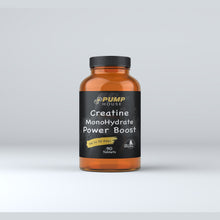 Pump House Creatine Monohydrate Power Boost tablets pot, front of pack
