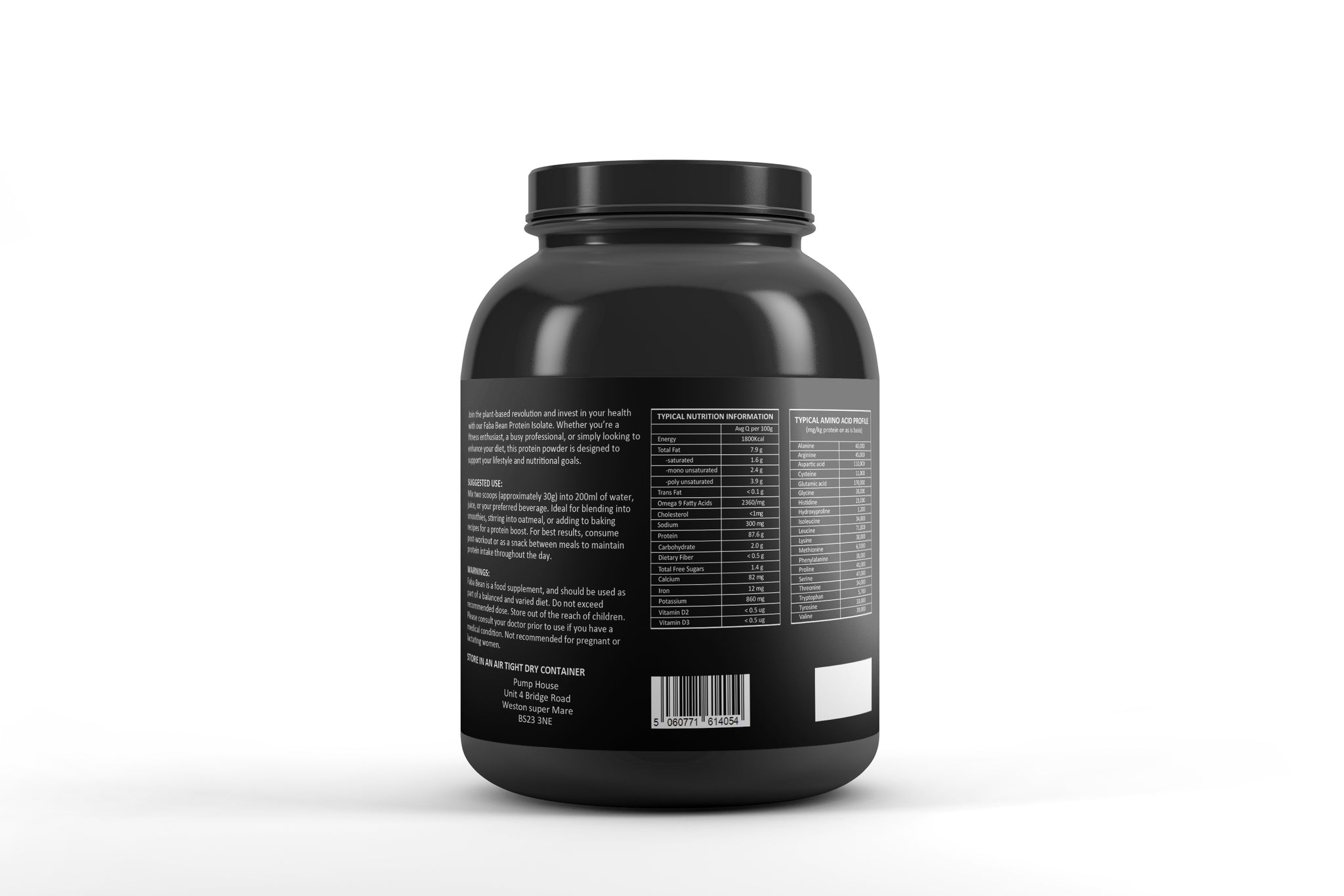 Faba Bean Protein Isolate Powder 1kg