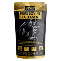 Pump House Pure Bovine Collagen Powder 300g tub on a clear background