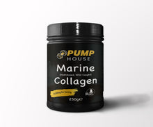 Pump House Marine Collagen 250g tub, front of pack