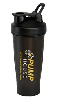 Pump House protein shaker bottle with flip cap